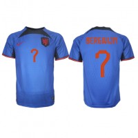 Camiseta Países Bajos Steven Bergwijn #7 Segunda Equipación Replica Mundial 2022 mangas cortas